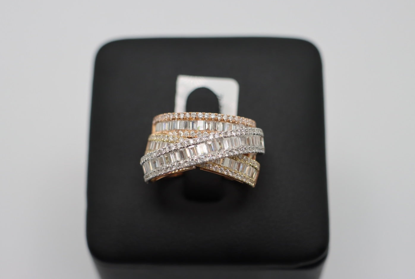Tri-Color Cocktail Ring
